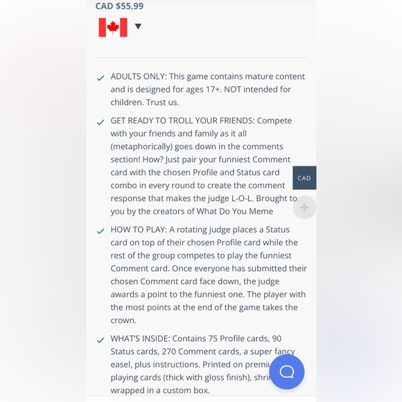 Comment Below – Adult Party Game by What Do You Meme? BSFW Edition Card Game new - Picture 6 of 7